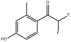 2,2-Difluoro-1-(4-hydroxy-2-methylphenyl)ethanone Structure