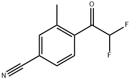 4-(2,2-difluoroacetyl)-3-methylbenzonitrile Structure