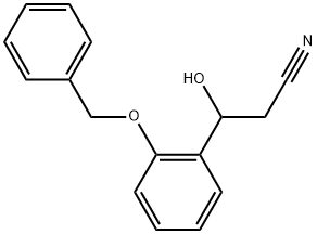 β-Hydroxy-2-(phenylmethoxy)benzenepropanenitrile Structure