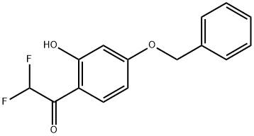 1-(4-(benzyloxy)-2-hydroxyphenyl)-2,2-difluoroethanone Structure