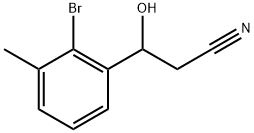 2-Bromo-β-hydroxy-3-methylbenzenepropanenitrile Structure