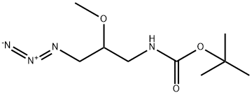 tert-butyl N-(3-azido-2-methoxypropyl)carbamate Structure