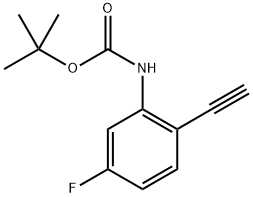 tert-butyl N-(2-ethynyl-5-fluorophenyl)carbamate Structure
