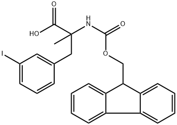 N-Fmoc-3-iodo-a-methyl-DL-phenylalanine 구조식 이미지