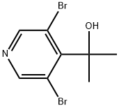 3,5-Dibromo-α,α-dimethyl-4-pyridinemethanol Structure