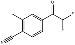 4-(2,2-difluoroacetyl)-2-methylbenzonitrile Structure