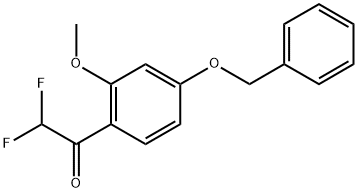1-(4-(Benzyloxy)-2-methoxyphenyl)-2,2-difluoroethanone 구조식 이미지