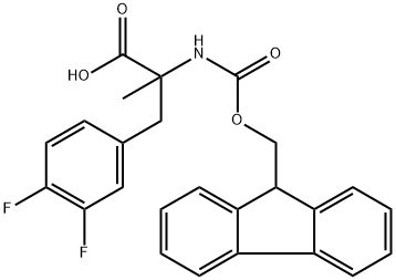 N-Fmoc-3,4-difluoro-a-methyl-DL-phenylalanine Structure