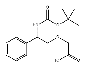 N-Boc-2-(2-amino-2-phenylethoxy)acetic acid Structure