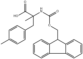 N-Fmoc-4-Methyl-a-methyl-DL-phenylalanine Structure