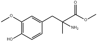 Tyrosine, 3-methoxy-α-methyl-, methyl ester Structure