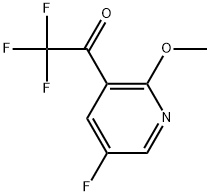 2,2,2-Trifluoro-1-(5-fluoro-2-methoxypyridin-3-yl)ethanone Structure