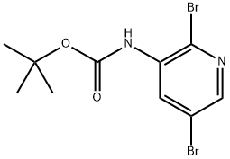 tert-butyl (2,5-dibromopyridin-3-yl)carbamate Structure