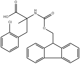 Phenylalanine, 2-chloro-N-[(9H-fluoren-9-ylmethoxy)carbonyl]-α-methyl- Structure