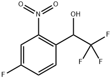 2,2,2-Trifluoro-1-(4-fluoro-2-nitrophenyl)ethanol Structure