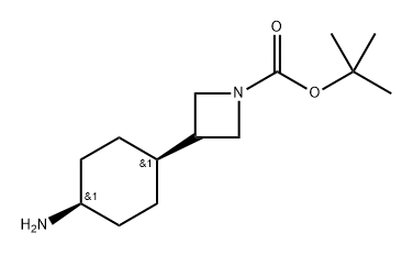 tert-butyl cis-3-(4-aminocyclohexyl)azetidine-1-carboxylate Structure