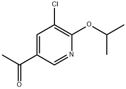 1-[5-Chloro-6-(1-methylethoxy)-3-pyridinyl]ethanone Structure