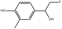 α-(Fluoromethyl)-4-hydroxy-3-methylbenzenemethanol Structure