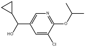 5-Chloro-α-cyclopropyl-6-(1-methylethoxy)-3-pyridinemethanol Structure