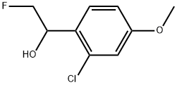 2-Chloro-α-(fluoromethyl)-4-methoxybenzenemethanol Structure