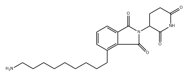 4-(9-aminononyl)-2-(2,6-dioxopiperidin-3-yl)isoindoline-1,3-dione 구조식 이미지