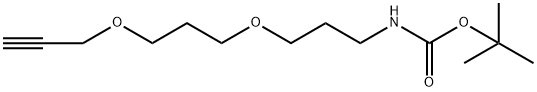 tert-Butyl (3-(3-(prop-2-yn-1-yloxy)propoxy)propyl)carbamate Structure