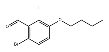6-Bromo-3-butoxy-2-fluorobenzaldehyde 구조식 이미지