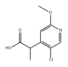 4-Pyridineacetic acid, 5-chloro-2-methoxy-α-methyl- Structure