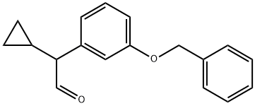 Benzeneacetaldehyde, α-cyclopropyl-3-(phenylmethoxy)- 구조식 이미지