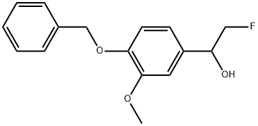 α-(Fluoromethyl)-3-methoxy-4-(phenylmethoxy)benzenemethanol Structure