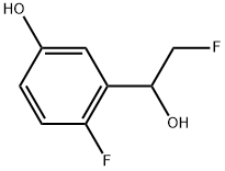 2-Fluoro-α-(fluoromethyl)-5-hydroxybenzenemethanol Structure