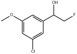 3-Chloro-α-(fluoromethyl)-5-methoxybenzenemethanol Structure