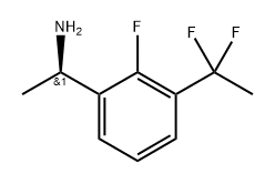 Benzenemethanamine, 3-(1,1-difluoroethyl)-2-fluoro-α-methyl-, (αR)- Structure