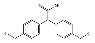 Bis-(p-chlormethylphenyl)-essigsaeure Structure