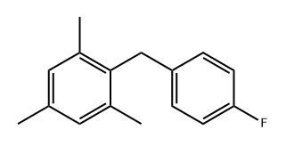 2-(4-fluorobenzyl)-1,3,5-trimethylbenzene 구조식 이미지
