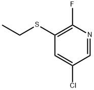 5-Chloro-3-(ethylthio)-2-fluoropyridine Structure