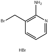 3-(bromomethyl)pyridin-2-amine hydrobromide 구조식 이미지