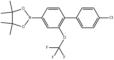 1,3,2-Dioxaborolane, 2-[4′-chloro-2-(trifluoromethoxy)[1,1′-biphenyl]-4-yl]-4,4,5,5-tetramethyl- Structure