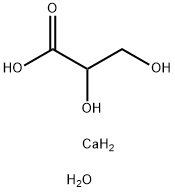 Calcium 2,3-dihydroxypropanoate hydrate Structure