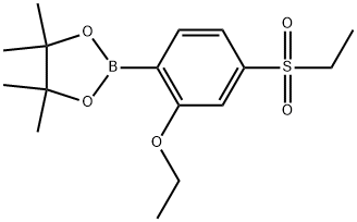 1,3,2-Dioxaborolane, 2-[2-ethoxy-4-(ethylsulfonyl)phenyl]-4,4,5,5-tetramethyl- Structure