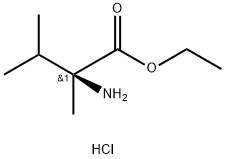 ethyl (2S)-2-amino-2,3-dimethylbutanoate hydrochloride Structure