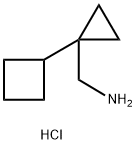 C-(1-Cyclobutyl-cyclopropyl)-methylamine hydrochloride Structure