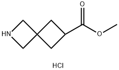 2-Azaspiro[3.3]heptane-6-carboxylic acid, methyl ester, hydrochloride (1:1) Structure