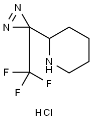 2-[3-(trifluoromethyl)-3H-diazirin-3-yl]piperidine hydrochloride Structure