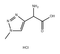 2-amino-2-(1-methyl-1H-1,2,3-triazol-4-yl)acetic
acid hydrochloride Structure