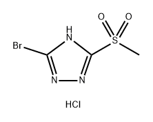 3-Bromo-5-(methylsulfonyl)-4H-1,2,4-triazole hydrochloride Structure