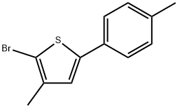 2-Bromo-3-methyl-5-(4-methylphenyl)thiophene Structure