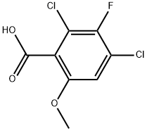 Benzoic acid, 2,4-dichloro-3-fluoro-6-methoxy- Structure