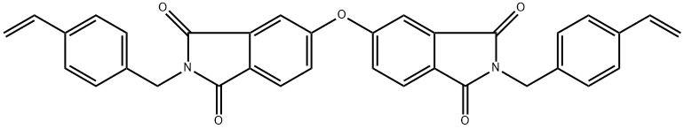 N,N’-bis[(4-ethenylphenyl)methyl]-4,4′-oxydiphthalic acid diimide Structure