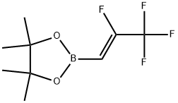 4,4,5,5-Tetramethyl-2-(2,3,3,3-tetrafluoro-propenyl)-[1,3,2]dioxaborolane 구조식 이미지